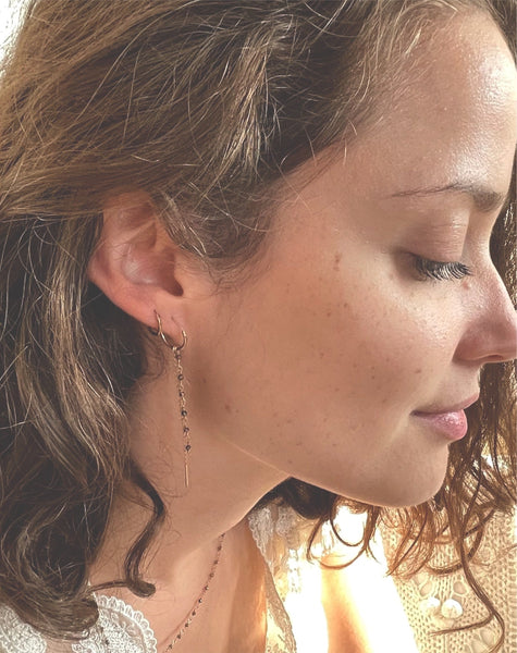 „Lena“ hoops | 925 Silver- 24 k gold  plated