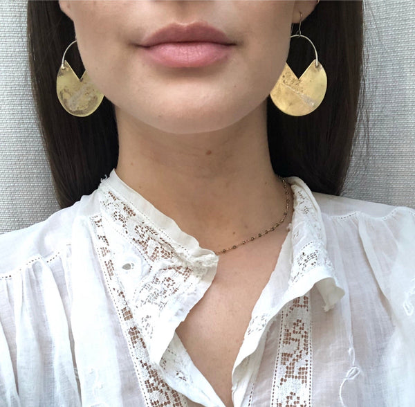 “Vera” earrings | silver patina