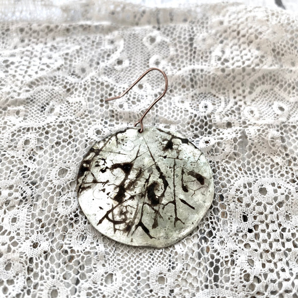 'japan 'earrings | oxidized cooper