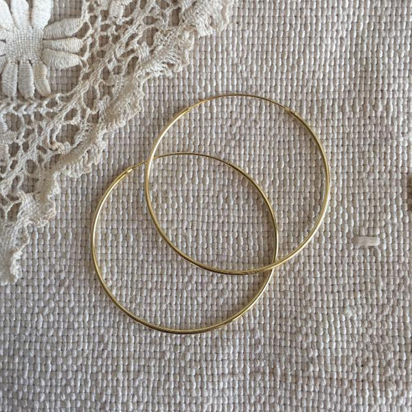'Classic' hoops | 24k Gold-plated | different sizes
