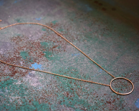 ‚Oda’ necklace ( 925 silver - 24 k goldplated )