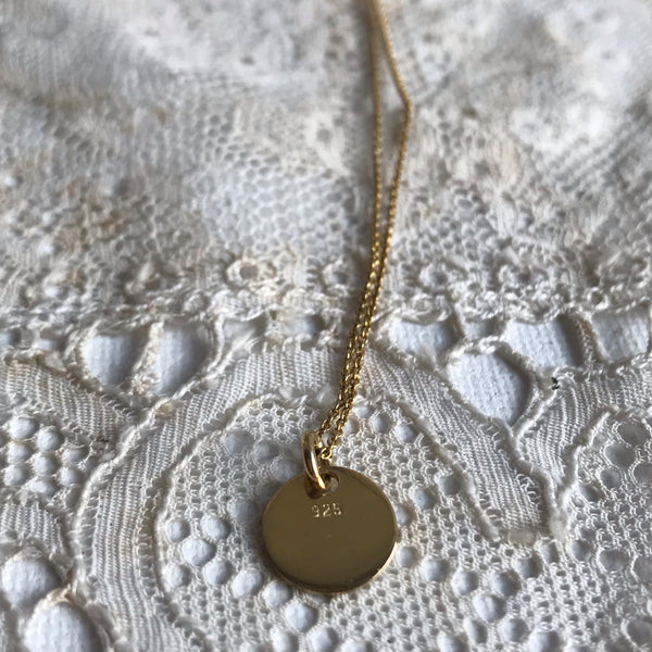 'medalla' necklace | 24k gold-plated