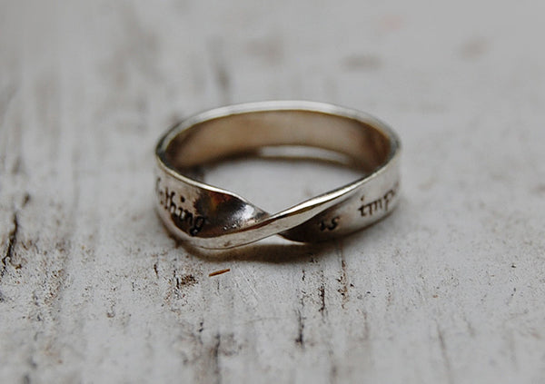 'nothing is impossible' ring | 925 silver