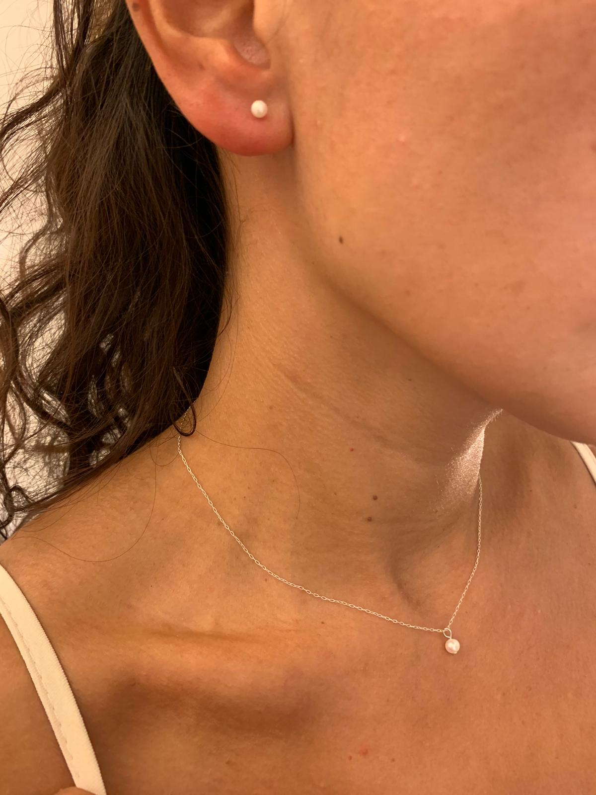 white pearl set | 925 silver