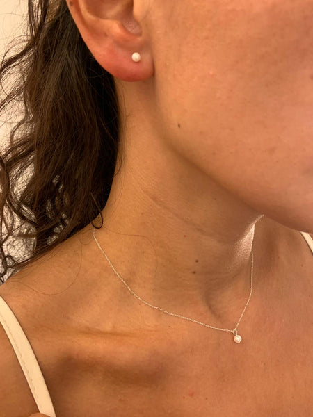 white pearl set | 925 silver