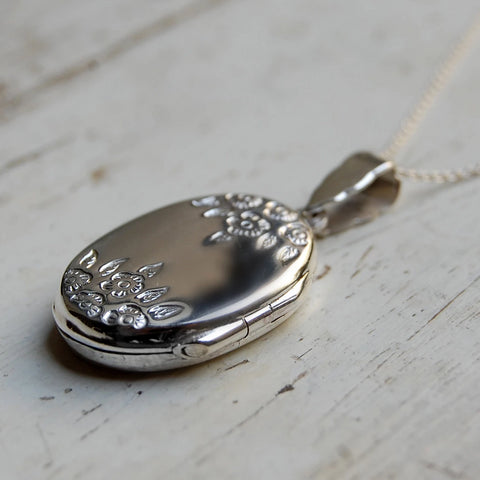 'Floral' locket | 925 Silver