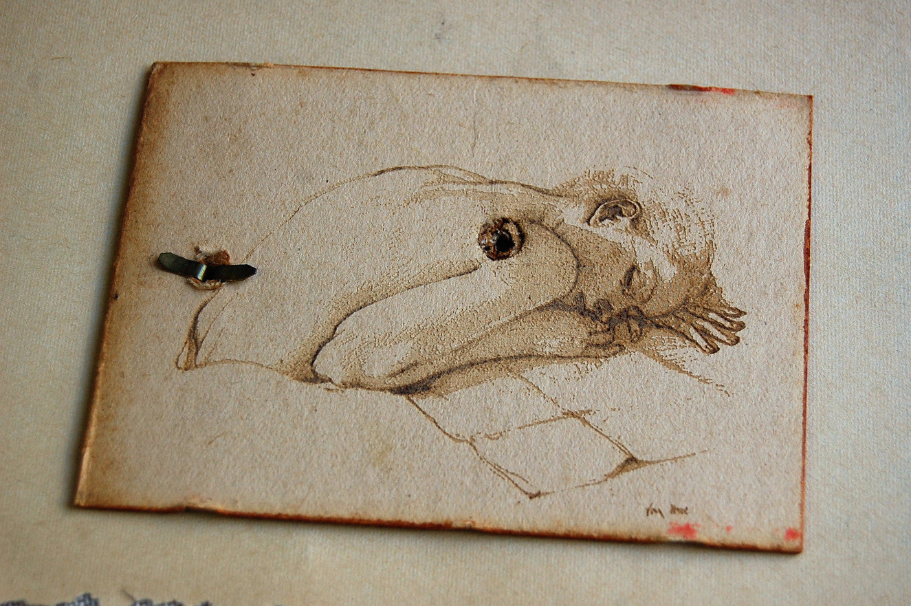 'sleeping girl' portrait | wood