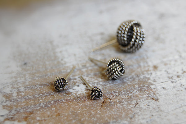 knot earstuds | 925 silver