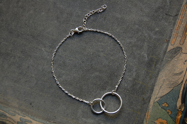'Two-rings' bracelet | 925 Silver